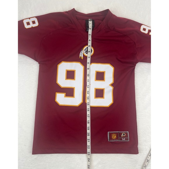 Size Youth M 10-12 Washington Redskins Brian Orakpo Red Football Jersey 2012 #98 - Picture 6 of 8